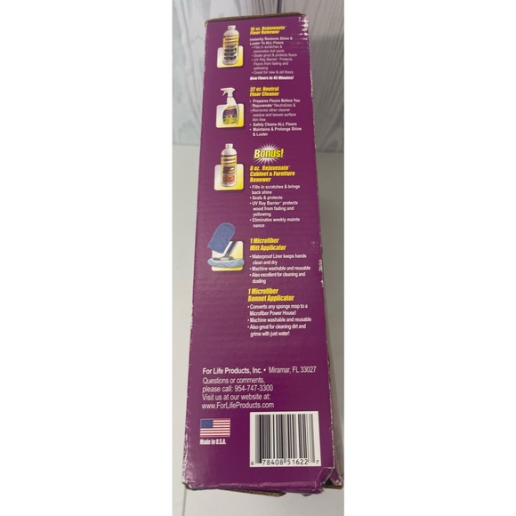 Rejuvenate All Floors Restorer Rejuvenate No Bucket Cleaner, Kit New In Box - Picture 3 of 3